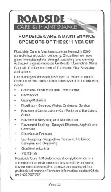 roadside 2011 Yea Cup Presented by the Yea Racing Club inc 2